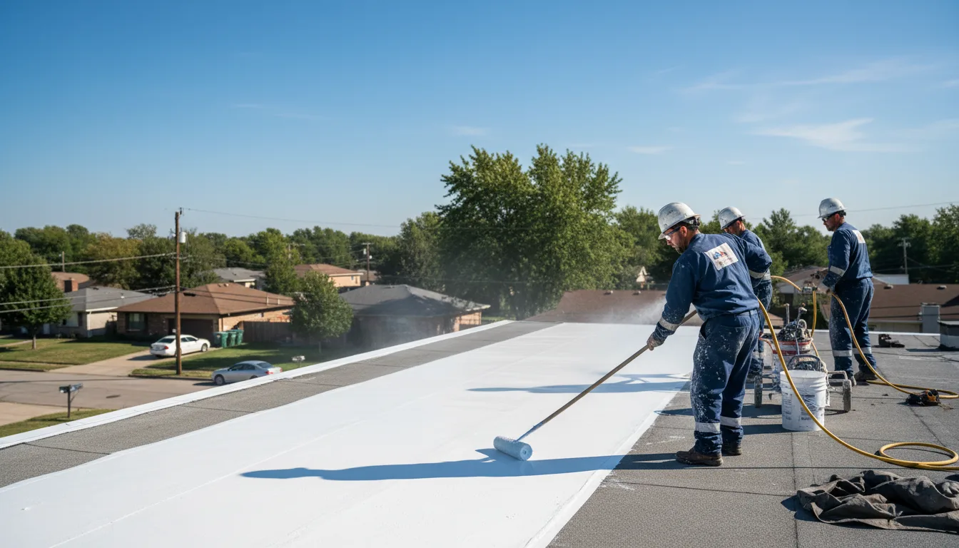 Commercial roof coating in Nashport, OH near me